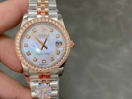 双头粒版本 Sk Factory 女款 劳力士rolex 单历 日志型31Mm 直径 31Mm 机芯 搭载全自动机械机芯 圈口 劳力士ringcommand三角 - 点击图像关闭
