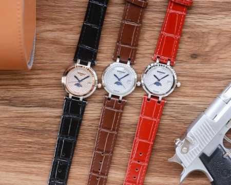 白 金 钻20 皮带钢带同价 浪琴-Longines 爆款浪琴 心月系列石英表手表女简约气质 ！腕表底盖-吊牌-保卡 三码合一 1:1品质 超高性价比、真月相机 - 点击图像关闭