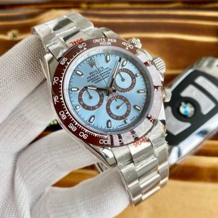 Rolex劳力士迪通拿 余！迪通拿计时腕表 904L精钢 旋入式表冠及按钮 采用7750机芯 高效精准稳定 表径40Mm 厚度13.5Mm灰白金迪 全玫瑰金迪 - 点击图像关闭