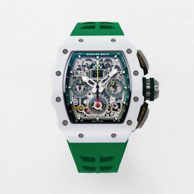 Ku Rm11-03［白色陶瓷勒芒经典赛车款+ V5版］ 得益于 帮国外朋友维修定制此款玻璃的机会， 拿到原版后 逆向拆解原版的结构原理后； 一丝不苟的复制所有