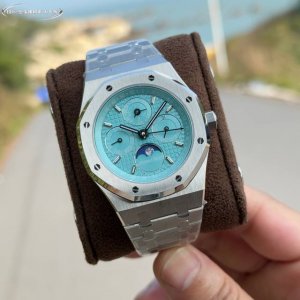 白钢 -金 黑 蓝 图解Bbs版本的细节 Bbs 爱彼 皇家橡树系列 复杂功能万年历腕表 型号 26574St.Oo.1220St.03业内唯一实现原版功能 贵