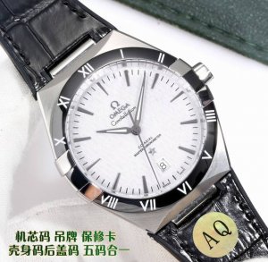 统一价： 欧米茄 Omega 星座腕表第五代 星座陶瓷圈系列！全新原装尺寸41Mm腕表！升级正6位黑摆轮机芯 五码合一 1圈口升级，原装一致抛光进口陶瓷表圈,刻