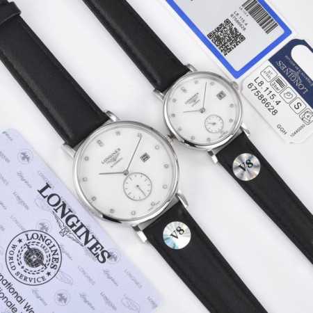 银色 金+20钢带+24年 最新品 V8 真月相 七夕节最佳礼品Longines浪琴官方博雅系列情侣腕表 见证爱奇迹时刻时尚潮流男女腕表。采用进口日本机芯。采用 - 点击图像关闭