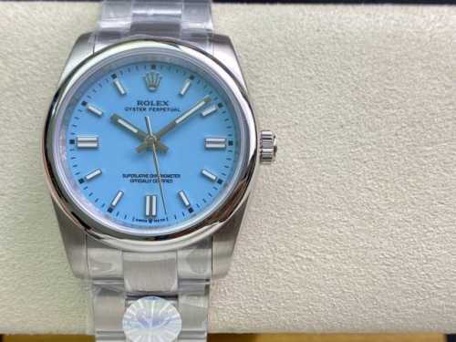 SK厂 劳力士Rolex 蚝式恒动型36mm 直径 36mm 机芯 搭载全自动机械机芯 圈口 光圈 镜面 防刮蓝宝石玻璃镜面 材质 进口316L精钢表壳 表带