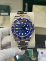 独家实拍图 劳力士潜航者，间金蓝水鬼，瑞士3135机芯 Rolex Of A Submarine Swiss Movement