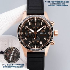 统一价： Jp 爆炸万国Iwc新款赛车飞行员 飞行员系列高性能计时腕表，41毫米的表径，完美适配陶瓷测速圈。 Jp 机芯采用Asia7750透底复刻万国的693