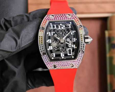 理查德米勒 Richard Mille Rm067全新工艺时尚更前卫镂空设计最新特别款 矿物质防刮镜面玻璃 配置316L精钢表壳 耐磨天然进口橡胶表带 全自动进 - 点击图像关闭