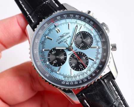 统一价 百年灵全新航空计时腕表 Navitimer 问世70周年 百年灵以大胆色彩焕新演绎经典腕表 尺寸43Mm 迭代款无疑是地道的航空计时腕表 带有环形飞行滑 - 点击图像关闭