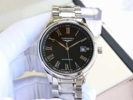浪琴-Longines 名匠系列 再次升级版本 多次反复修缮至完美 极致严格的质量保证。确保采用原版式抛光和拉丝工艺，高硬度水晶镜面，更加透彻明亮，文字，典雅的 - 点击图像关闭