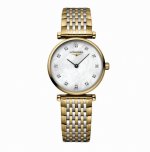 最新浪琴手表3月24 浪琴Longines 浪琴表嘉岚系列 L4.209.2.87.7 石英机芯 黄色pvd镀金 24 Mm 价18980~好价5070#大牌女