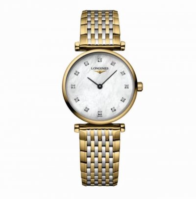 最新浪琴手表3月24 浪琴Longines 浪琴表嘉岚系列 L4.209.2.87.7 石英机芯 黄色pvd镀金 24 Mm 价18980~好价5070#大牌女