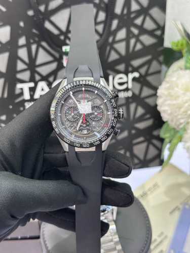 独家实拍图 泰格豪雅 多功能计时机芯，男士腕表 Tag Heuer Battery Watch