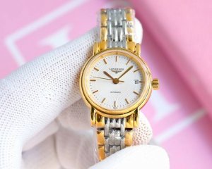 统一 Longines／浪琴-系列 瑰丽机械女表。 表式：女士手表。 机芯型号：瑞士eta2671自动机械机芯 质量保障的核心 表売：316不锈精钢 尺寸：内径
