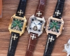 方形精品 最新 卡地亚最佳设计独家首发 类型 精品男士腕表 表带 真牛皮表带 机芯 高端全自动机械机芯 镜面 矿物质强化玻璃 更高清 品味高雅 浩瀚大气 匠心独