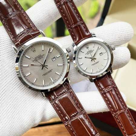 白壳 玫瑰金+20钢带+20。 时尚风格 优雅大方 劳力士-Rolex 情侣对表 进口石英机芯 矿物强化玻璃 316L精钢表壳 真皮 精钢表带 简约休闲 经典热 - 点击图像关闭