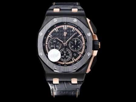 Hbf 最新款爱彼，陶瓷圈口版本爱彼Audemars Piguet 皇家橡树离岸型限量多功能计时机械腕表 尺寸44Mm17Mm 圈口 圈口是与原装一致采用进口陶 - 点击图像关闭