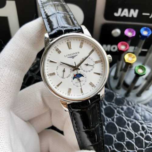 白壳450 金壳470 钢30 品牌：浪琴----尊贵高端男表 ！奢华大气类型，精品顶级男士腕表，顶级机械机芯 (稳定）顶级316精钢（耐用）矿物质超强镜面玻璃
