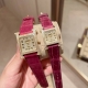白壳 金壳 爱马仕 Heure H 系列 最经典的h字表壳 纯手工打磨而成 满天星 对这种方形表盘的手表真的一点抵抗力都没有 316精钢表壳精工打磨 H 型 线