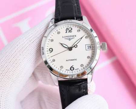 白壳 金壳 最新推出2024最新版本 浪琴 Longines 名匠系列机械女表！让所有男神更爱你！，推出为每一位女性设计的新品，适合所有女神佩戴，在不同场景都能 - 点击图像关闭