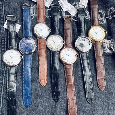 白 金340品牌:卡地亚 Cartier 系列:蓝气球系列 款式:经典制作 精品男士腕表,精雕细琢， 机芯:搭载多功能全自动机械机芯 壳套:顶级316精钢表壳
