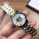 原盒:30 古驰g-Timeless 系列，表径27Mm，白色珍珠贝母表盘饰以品牌标志性动物图案，不绣钢间电pvd表带表壳，生活防水30M，现货