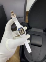 理查德米勒Rm07-1黑白陶瓷系列 顶级再现精致璀璨。魅力之作 表界女神 理查德米勒 黑白陶瓷的表圈和后壳均为Tzp-N材质，这种超坚固黑白陶瓷低密度材料 6G