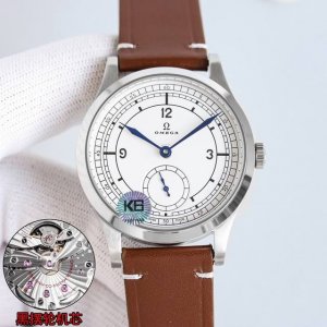 玫瑰金白壳：同价 重磅推出Omega 欧米茄特别系列小三针手动机械 腕表 至臻天文台表径 39毫米，购入原版开模整体表壳采用青铜金材质打造打造，同步原装打磨技术