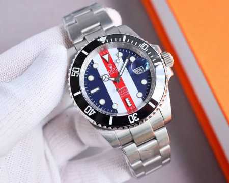 统一价格: 劳力士-Rolex精品男士腕表 全新渐变水鬼来袭，尊贵大气，绅士风范，卓越品质，热卖全城。采用全自动机械西铁城机芯，顶级316精钢表壳，矿物质超强镜 - 点击图像关闭