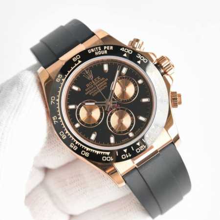 18K包金 现货供应 Rolex-劳力士 Rw1 迪通拿系列 Gtc中国国检检测证书，联网可查！一档调时 表壳原版开模，表盘尺寸40Mm。厚度目前市面上最接近原 - 点击图像关闭