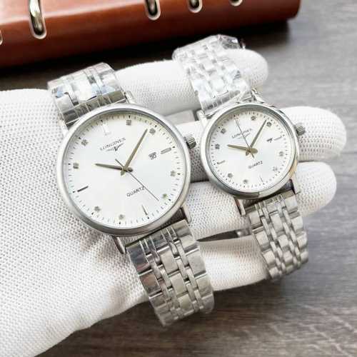 白190-金 钢带+20 最新经典浪琴-Longines 情侣对表 原装进口石英机芯 钢化玻璃 316L精钢表壳 直径男40Mm女30Mm 厚8Mm如果今天的阳
