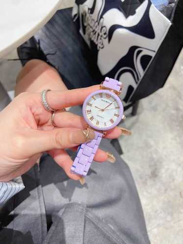 仙女必入♀阿玛尼 超薄陶瓷女士腕表 韩国进口全陶瓷表壳表链，天然珍珠贝母面罗马刻度装饰 进口石英机芯，尺寸32Mm
