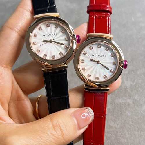 Bvlgari 宝格丽 Lvcea系列新款女士腕表，高贵奢华而内敛，百搭神器又有无限气质高雅，蓝宝石镜面，尺寸33Mm
