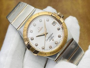 Oms Factory2023诚意推荐 V2升级版 欧.米茄omega 双鹰星座系列腕表 1直径38毫米 2搭载8500同轴机芯机械 跟正品一样的功能 3蓝宝石