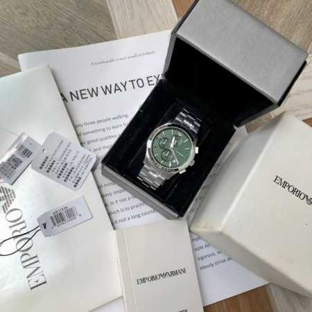 支持香港、美国直邮 正品！全国联保！新款到！阿玛尼 Emporio Armani 手表男款 ，潮流飞行员系列男表三眼表盘石英表蓝色表盘，Ar11529，30米生 - 点击图像关闭