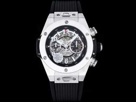 白 金黑 Zf 宇舶 恒宝 Hublot 英勇无畏，拳拳出击，简称“Hub”“恒宝”，Bigbang大爆炸 素材料计时码表v2版表壳采用进口316精钢材料 设计 - 点击图像关闭