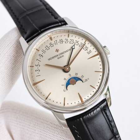白 -金 到货！新品 江诗丹顿 Vacheron Constantin 经典之美品鉴江诗丹顿 纵横四海系列 众横四海系列 逆跳日历款腕表 型号4000V 210 - 点击图像关闭