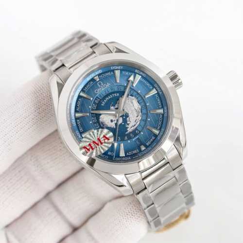 Sj出品 胶带 钢带 电镀圈+50 Mma 欧米茄 Omega 海马系列 Jr2 海马世界时220.92.43.22.99.001 1:表壳 正品模版开模与正品