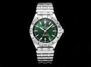 统一价： 百年灵breitling，机械计时系列a32398101M1A1！ Chronomat Automatic Gmt 40 重磅来袭！ 1这款双时区腕表