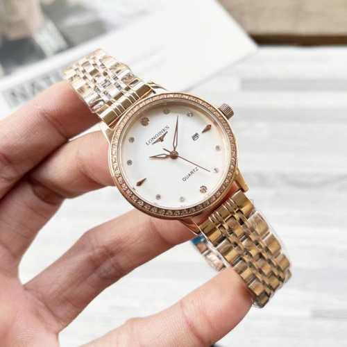 200金壳+20钢带20 陶瓷30钻20 浪琴 女士腕表 原装进口石英机芯 矿物质玻璃镜面 316L精钢表壳 直径男40Mm女30Mm 厚8Mm如果今天的阳光停