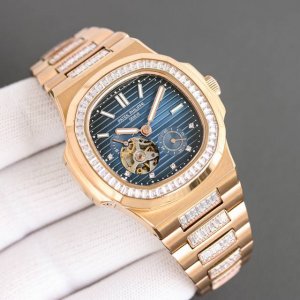 玫瑰金+50百达翡丽鹦鹉螺5711终极修正版到货 钢表之王震撼出品 钢表之王pp百达翡丽5711全网最佳解毒方案 搭配百达翡丽 进口自动82S5烫金全新全自动上