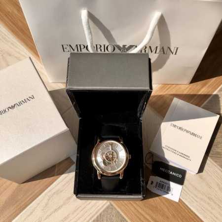 原厂正品阿玛尼 Armani Ar 13，全自动机械表，前后镂空设计，精细！惊艳！316精钢配真皮表带，表径~43Mm - 点击图像关闭
