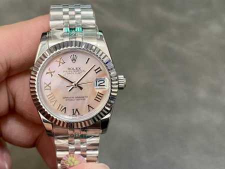 Sk Factory 女款 劳力士rolex 单历 日志型31Mm 直径 31Mm 机芯 搭载全自动机械机芯 圈口 劳力士ringcommand三角坑纹 光圈 - 点击图像关闭