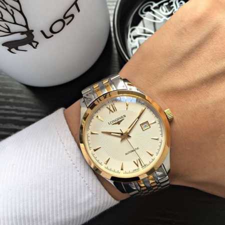 皮带白壳 金壳 钢带加20。浪琴 Longines 精品男士腕表，经典大三针设计，尊贵大气，绅士风范，卓越品质，热卖全城。采用全自动机械机芯，顶级316精钢表壳 - 点击图像关闭