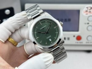 2824机 2982机 强力推荐优雅焕新浪琴男士手表｜2新品首推 浪琴康卡斯悦动系列 优雅银 经典黑 百搭绿 深邃蓝 原版开模1:1，对版41Mm尺寸316精钢