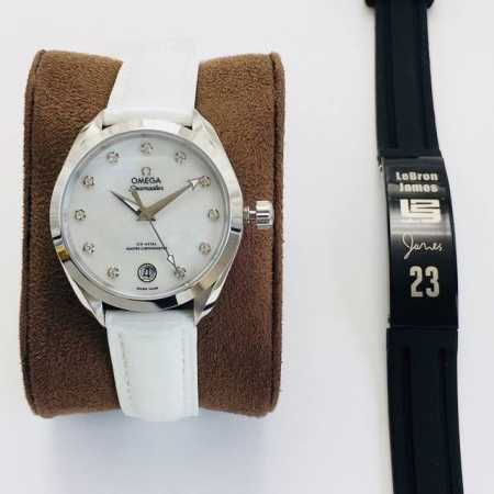 Tw Factory力作 原版 欧.米茄海马系列Aqua Terra 米至臻天文台34毫米腕表！细节方面： 1：优美的Sedna R 18K金，以方钻相饰，赋予 - 点击图像关闭