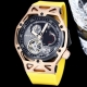 2024最新改款 Hublot 宇舶表 Techframe Ferrari 法拉利70周年陀飞轮计时腕表.采用法拉利开发跑车的创意流程设计腕表. 引擎 机芯为灵