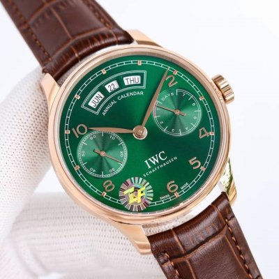 Zf 万国 Iwc 葡萄牙年历腕表精品Iw503501型号 升级细节 Zf3 1直径44毫米 跟正品尺寸一致 2独家定制版52850机芯功能同步原装 月份 日历