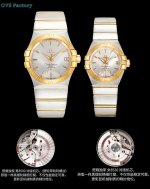 经典传承，卓越新生 Ovs Factory 市场唯一一家对版摆轮带砝码螺丝 匠心打造欧米茄 男38Mm 女27Mm 星座同轴腕表123.20.38.21.58
