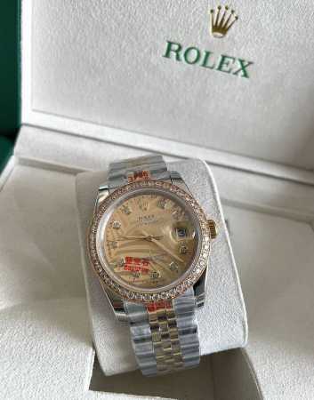 钻圈 劳力士－Rolex 日志新色系男士腕表 进口西铁城 原装机 316L精钢壳套 蓝宝石玻璃 超级防水 直径36Mm厚度13Mm 316L精钢表带原装扣 尊贵 - 点击图像关闭
