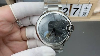 Af 卡地亚42Mm灰盘蓝气球 2824机 出货实拍